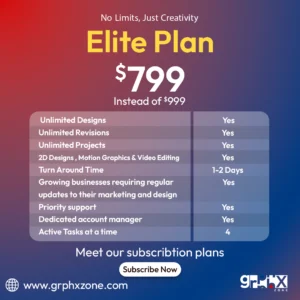 GRPHX Zone Elite Design subscription plan
